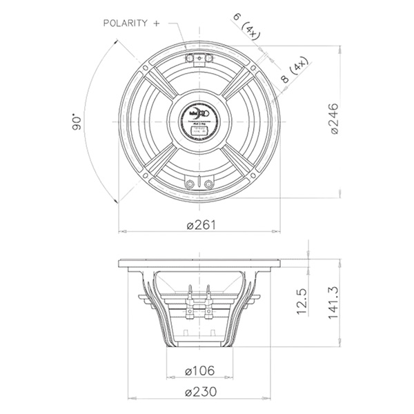 PARLANTE FAITALPRO 10fh520