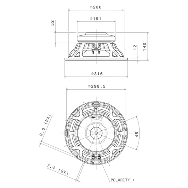 PARLANTE FAITALPRO 12fh530