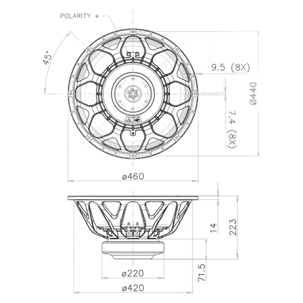 PARLANTE FAITALPRO 18hw1070