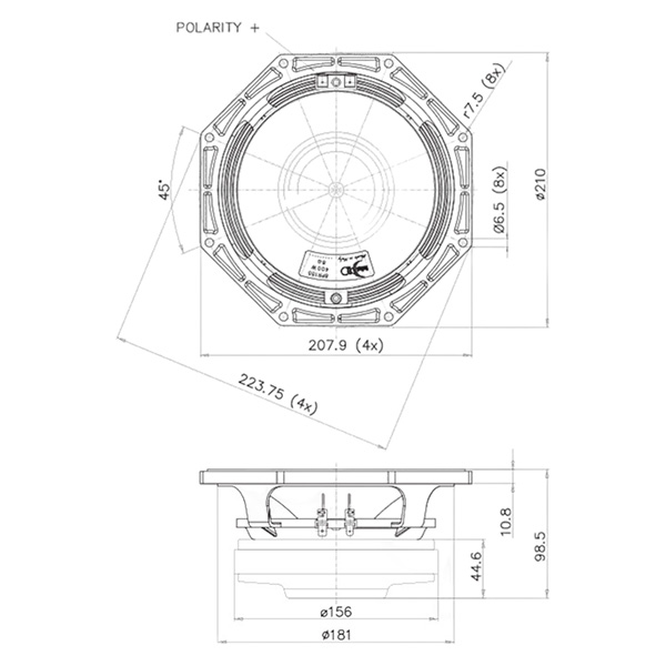 PARLANTE FAITALPRO 8pr155