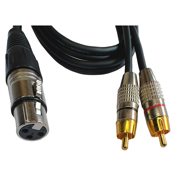 CABLE CANON XLR HEMBRA 2RCA PRY CNHRC-1M