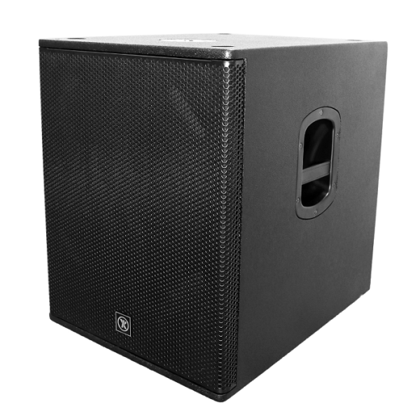 activo de 15" y 1000W RMS. Ofrece graves potentes, alta sensibilidad, diseño robusto y profesional.