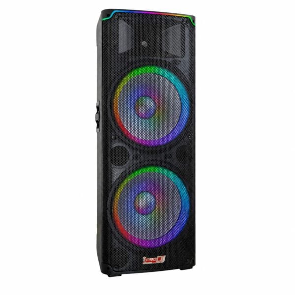 Cabina Activa PRO DJ PP215A-LED doble 15″ 500W RMS