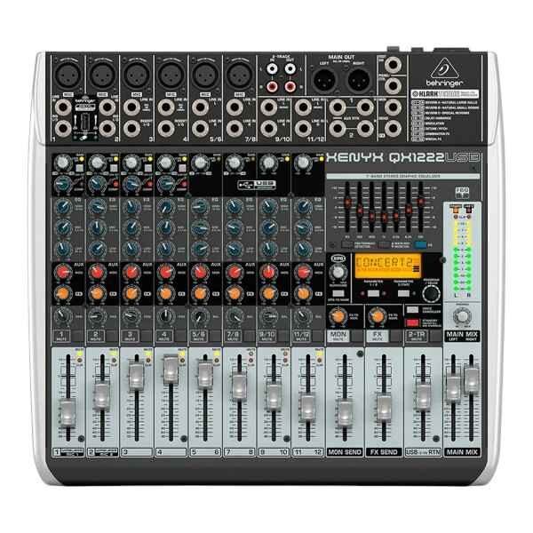 Mezclador QX1222USB BEHRINGER análogo 6 entradas