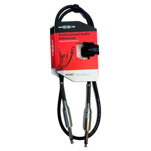 Cable 1X1 Maxlin De 1/4 A 1/4 Mx400L1 1Mt