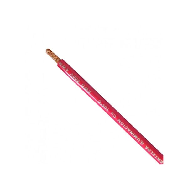 Cable 1x12 Vehicular Rojo Centelsa