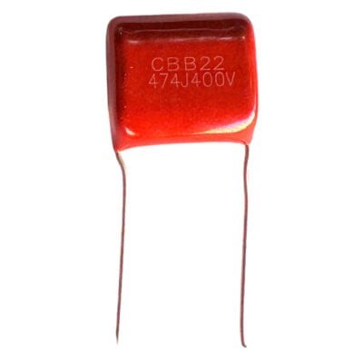 Condensador Rojo 474J 400V Cbb22