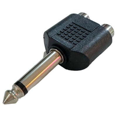 Convertidor De 2 Rca A 1/4 Mono Cocjp5014-R
