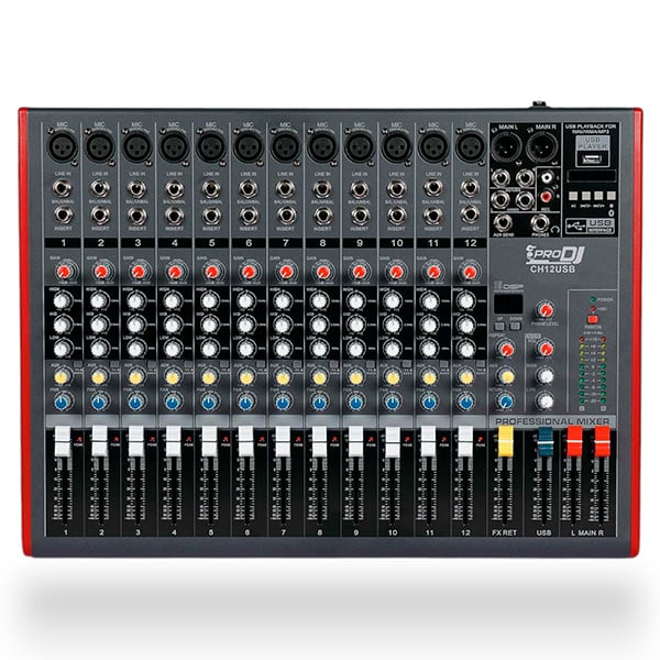 Consola CH12 USB PRO DJ