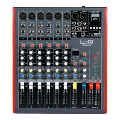 Consola CH6 USB PRO DJ