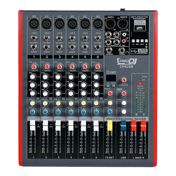 Consola CH6 USB PRO DJ