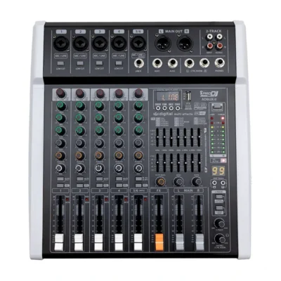 Consola PRO DJ AD6UX-II 6 Canales Bluetooth / USB