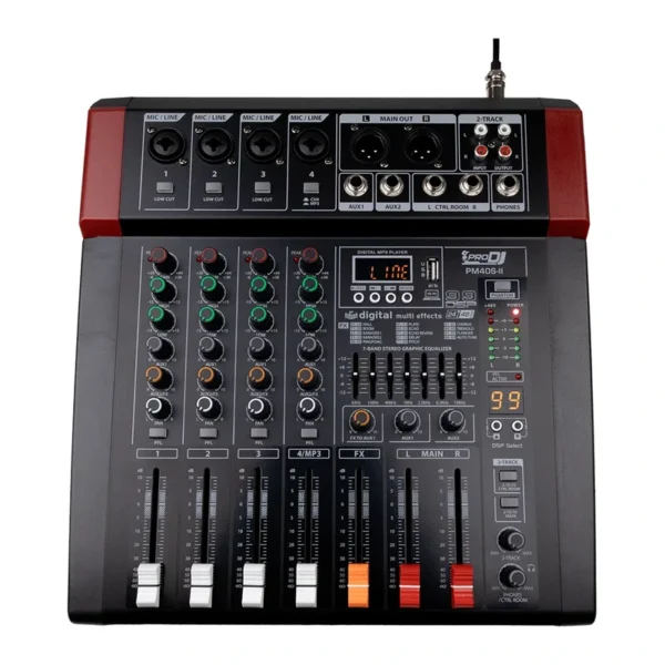 Consola PRO DJ PM40S-II 4 Canales Análoga Bluetooth / USB