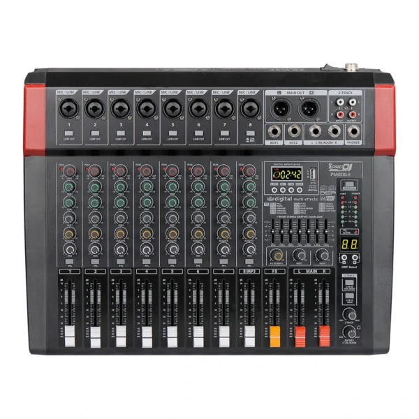Consola PRO DJ PM80S-II 8 Canales Análoga Bluetooth / USB
