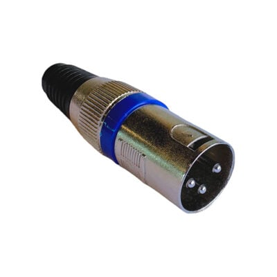 Canon Plug Macho Aereo Metalico Azul PRY Pr-04Xa