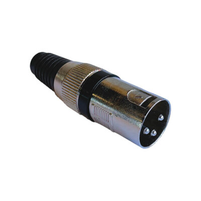 Canon Plug Macho Aereo Metalico Negro PRY Pr-04Xn