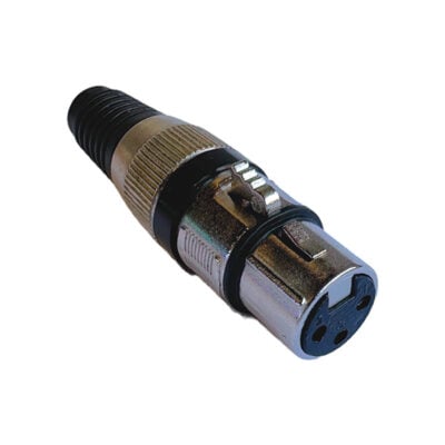 Canon Plug Hembra Aereo Metalico Negro PRY Pr-04Xhn