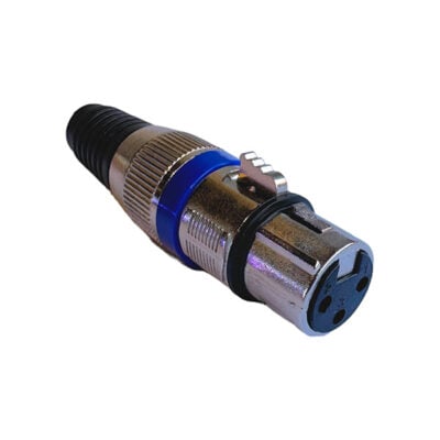 Canon Plug Hembra Aereo Metalico Azul PRY Pr-04Xha