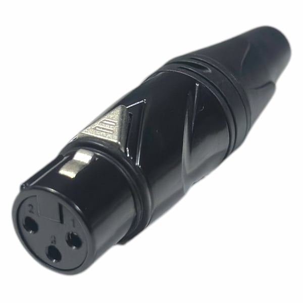 Canon Plug Hembra Aereo Negro PRY Xlr402Pr