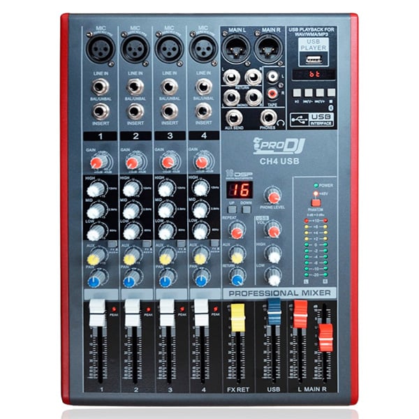 Consola CH4 USB PRO DJ