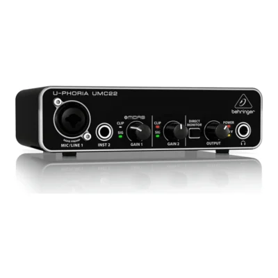 Interfaz de audio Behringer UMC22 2x2 USB