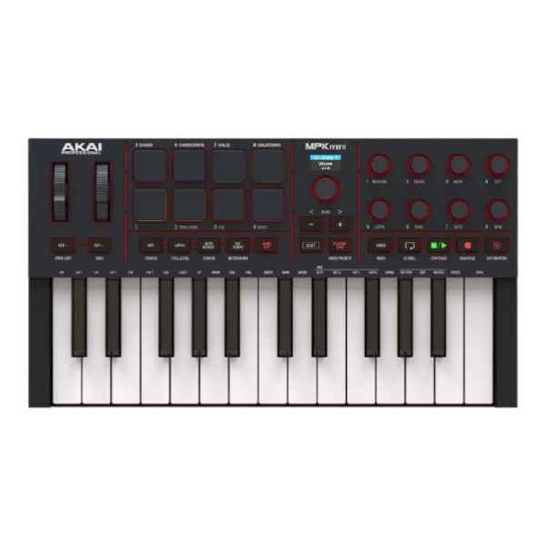 Controlador Midi Akai Mpk Mini Mk4 Negro