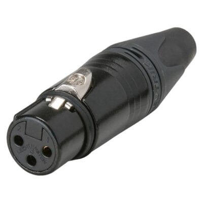 Canon Plug Hembra Aereo Neutrik Nc3Fxx-B Xlr Negro Original