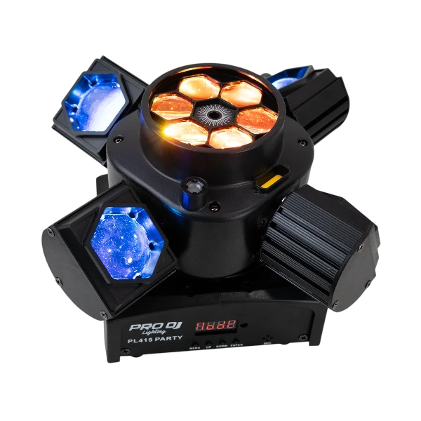 Cabeza Móvil PRO DJ Lighting PL415 Party RGBW Laser DMX