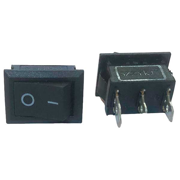 Swiche Negro 2 Posiciones 3 Pines Pequeño Sw-001P