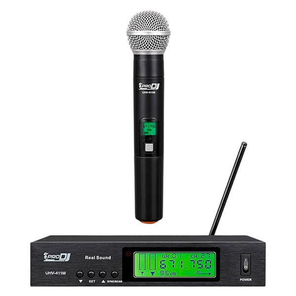 Micrófono Inalambrico UHV-411M PRO DJ