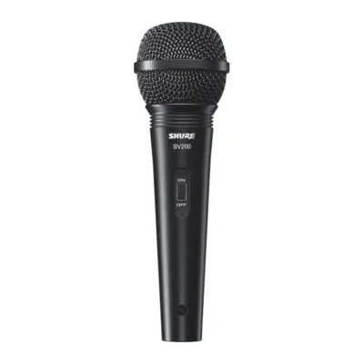 Micrófono Dinámico Shure SV200 Cardioide con Cable XLR y Switch
