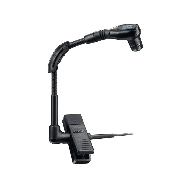 Shure BLX14/B98 montado en la campana de un instrumento