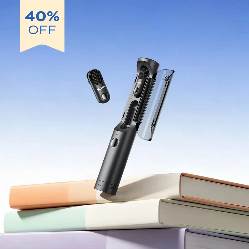 Boya Magic Micrófono Inalámbrico 4 en 1 con IA (kit 05, receptor USB-C)