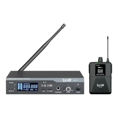 Sistema de Monitoreo In-Ear Inalámbrico PRODJ IN-21 UHF PLL