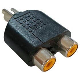 Convertidor tipo Y de 2 conectores RCA a 1 RCA modelo DJ-221