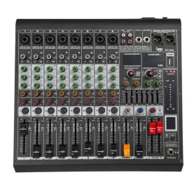 Consola Mezcladora PRY Mx8 Profesional 8 Canales Audio Dj Sonido