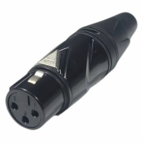 Canon Plug Hembra Aereo Negro PRY Xlr402Pr