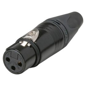 Canon Plug Hembra Aereo Neutrik Nc3Fxx-B Xlr Negro Original